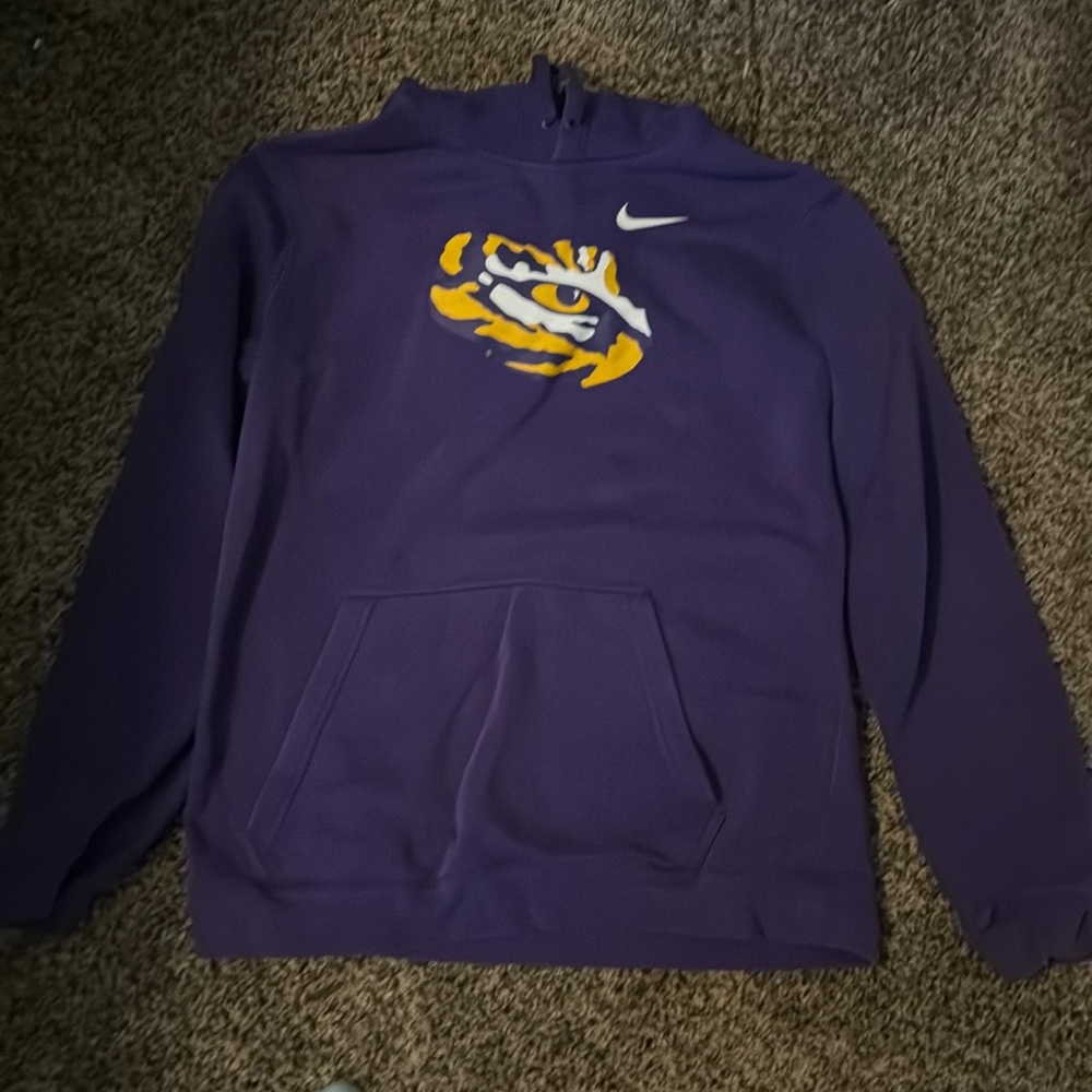 Purple Nike LSU hoodie